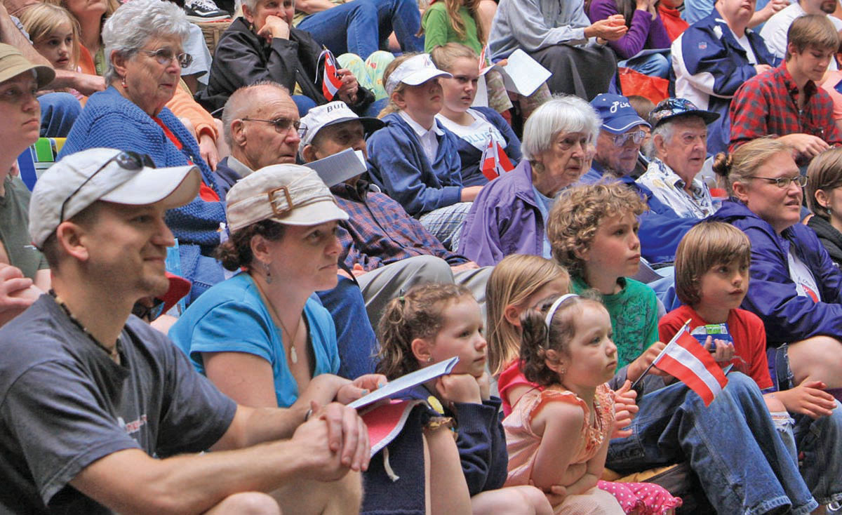 Audience enjoying Sound of Music at the Kitsap Forest Theater, 2010 Audience enjoying Sound of Music at the Kitsap Forest Theater, 2010