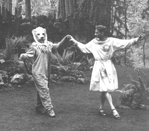 Tommy (Marjorie Landweer) and Androcles (Bob Adams) in Androcles and the Lion Tommy (Marjorie Landweer) and Androcles (Bob Adams) in Androcles and the Lion