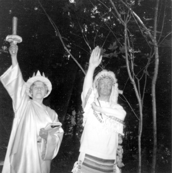 Liberty (Dottie Ritter), Chief Brown Bear (M. Moen), from“Little Mary”