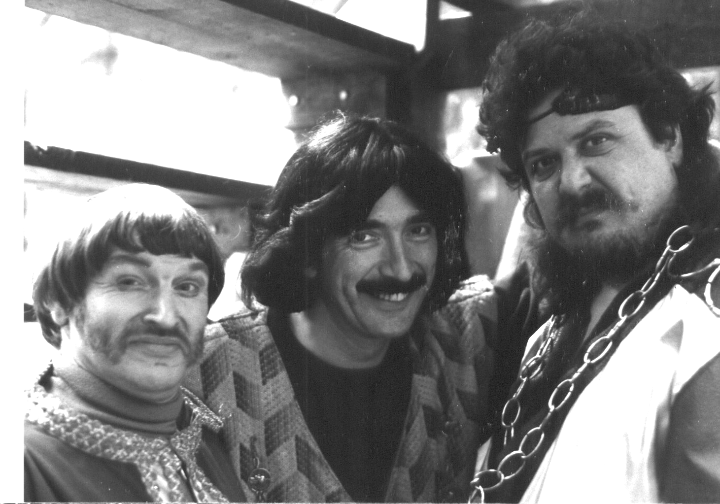 The three bad guys: King John (Ted Bradshaw), Homer, and Sir Guy