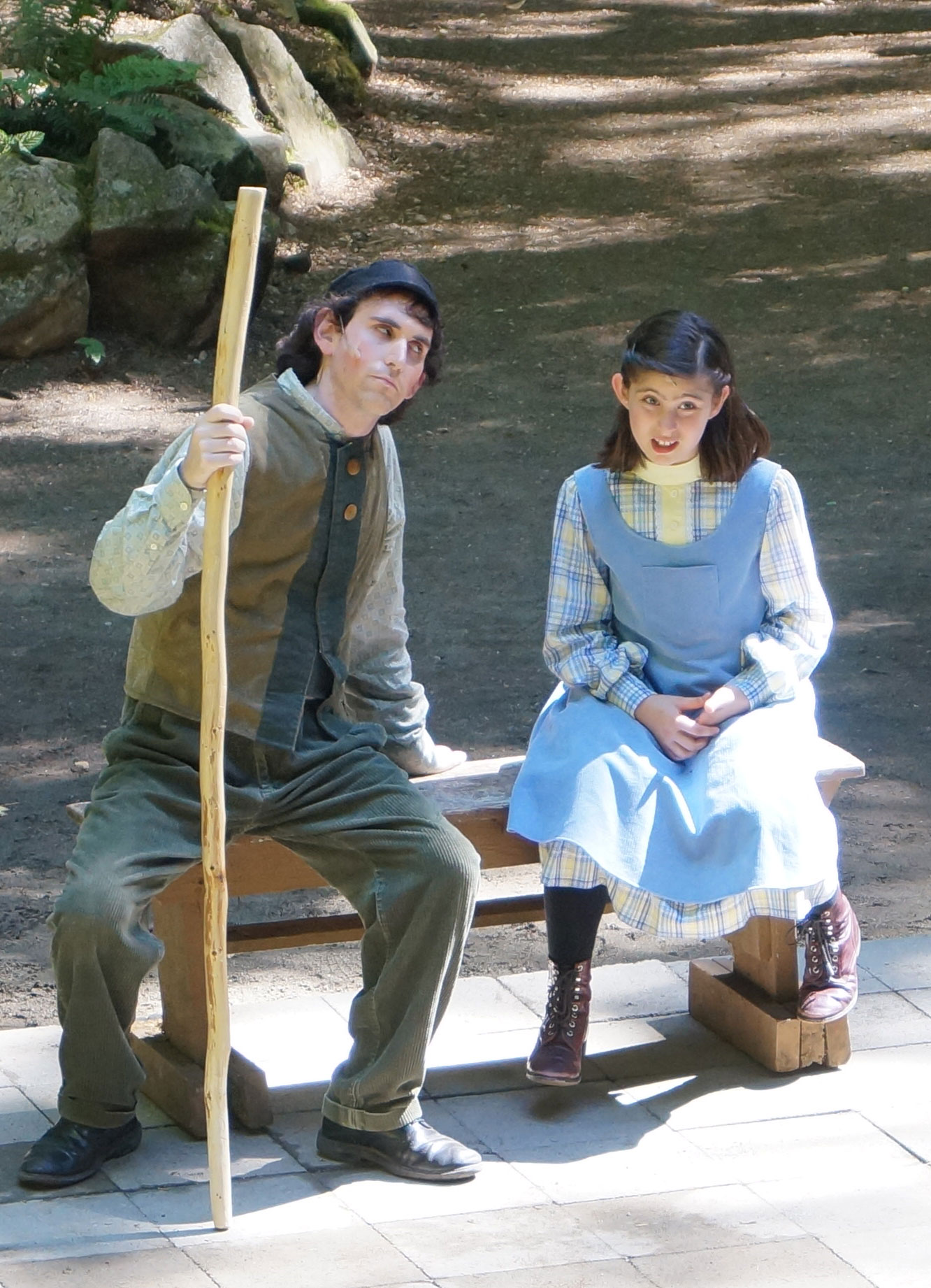 Mary (Jasmine Harrick) and Diggon (Tristan Carruthers) Mary (Jasmine Harrick) and Diggon (Tristan Carruthers)